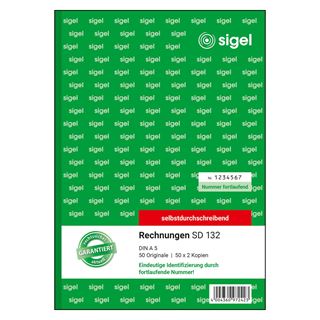 SIGEL Rechnung mit fortlaufenden Nummern Formularbuch SD132