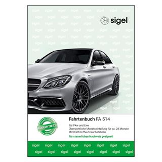 SIGEL Fahrtenbuch, Pkw und Lkw mit Kraftstoffverbrauch Formularbuch