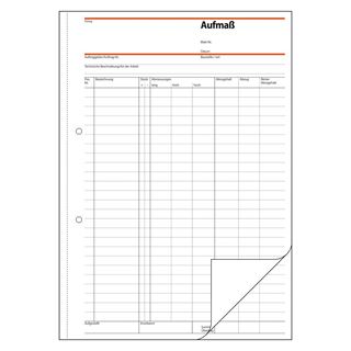 SIGEL Aufma&szlig;buch Formularbuch SD069
