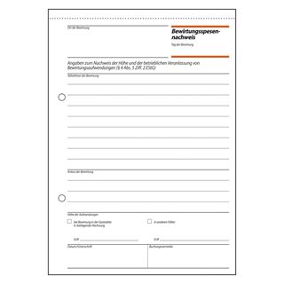 SIGEL Bewirtungskostenbeleg Formularbuch GB515