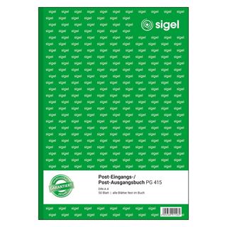 SIGEL Post-Eingang-/Ausgangsbuch Formularbuch PG415