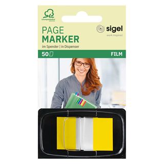 SIGEL Z-Marker Haftmarker gelb 50 Streifen