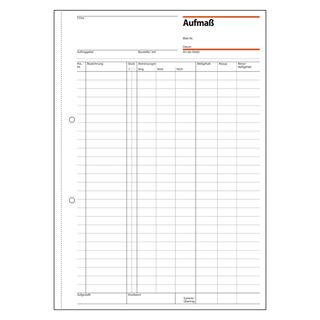 SIGEL Aufma&szlig;buch Formularbuch AM415