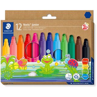 STAEDTLER Noris® junior 329 Filzstifte farbsortiert, 12 St.