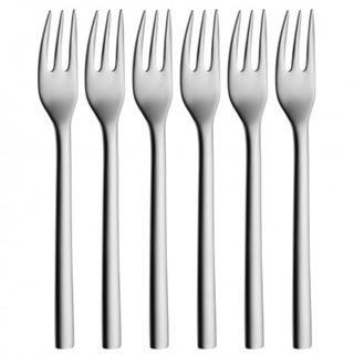 WMF 6 Kuchengabeln Nuova silber poliert