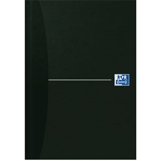 OXFORD Notizbuch Office Essentials DIN A5 liniert, schwarz Hardcover