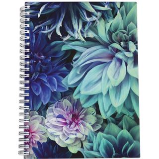 RNK-Verlag Notizbuch mit ABC Register Blossom DIN A5 liniert,