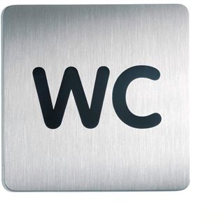DURABLE Piktogramm "WC" quadratisch 15,0 x 15,0 cm