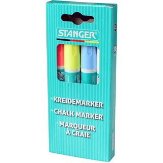 STANGER small Kreidemarker farbsortiert 2,0 - 6,0 mm, 4 St.
