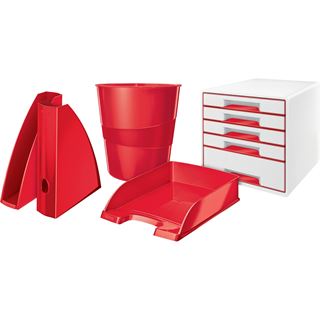 LEITZ WOW Duo Colour Papierkorb 15,0 l rot