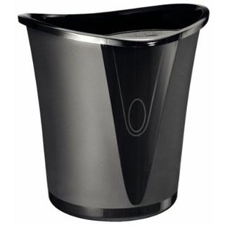 LEITZ Allura Papierkorb 18,0 l schwarz