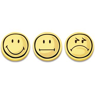 magnetoplan Moderationskarten gelb &Oslash; 10,0 cm