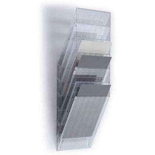 DURABLE Wandprospekthalter FLEXIBOXX transparent DIN A4 hoch 6