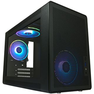 LC-Power Gaming 716MB Amplified_X Mini Tower ohne Netzteil schwarz
