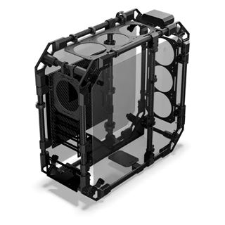 Alphacool Apex Skeleton Carbon Midi Tower ohne Netzteil schwarz