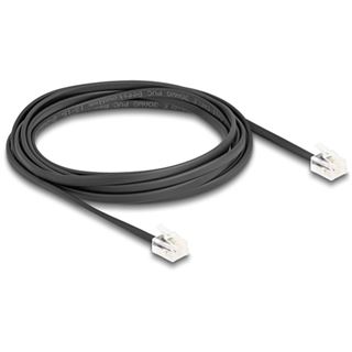 Delock Telefonkabel RJ11 Stecker zu RJ11 Stecker schwarz 2 m