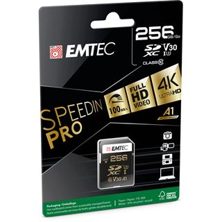 256GB Emtec SD UHS-I U3 V30 SpeedIN Pro