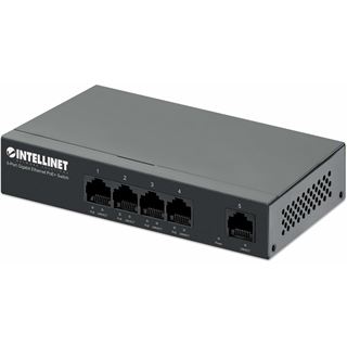 Intellinet 5-Port Gigabit Ethernet PoE+ Switch 4x PSE PoE+