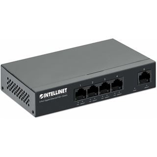 Intellinet 5-Port Gigabit Ethernet PoE+ Switch 4x PSE PoE+