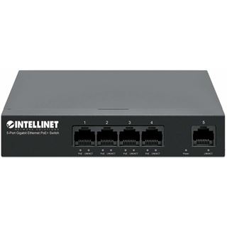 Intellinet 5-Port Gigabit Ethernet PoE+ Switch 4x PSE PoE+