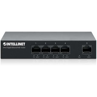 Intellinet 5-Port Gigabit Ethernet PoE+ Switch 4x PSE PoE+