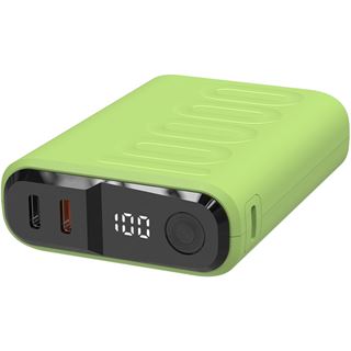 10.000 mAh Realpower RealPower PB-10000C PD+,3xType-C,hellgrün