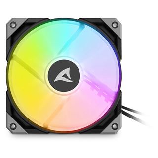 120x120x25mm Sharkoon L&uuml;fter Rebel F50 PWM ARGB schwarz