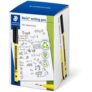 STAEDTLER Fineliner Noris writing pen 0,6mm 50Stk. schwarz retail