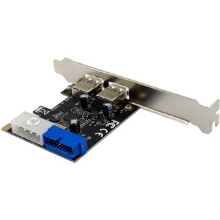 InLine Schnittstellenkarte, 4x USB 3.2 Gen.1, (2+2) PCIe, low profile