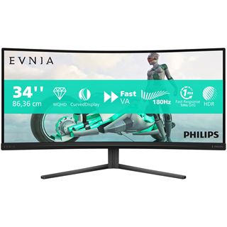34" (86,36cm) Philips Evnia 3000 34M2C3500L schwarz 3440x1440