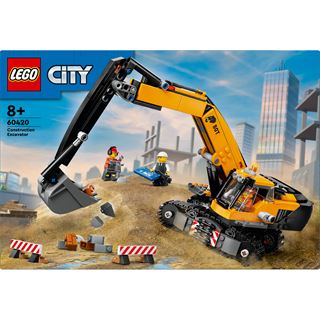 LEGO City 60420 Raupenbagger, Spielzeugbagger, Baufahrzeuge f&uuml;r