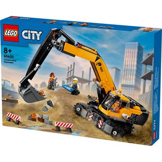 LEGO City 60420 Raupenbagger, Spielzeugbagger, Baufahrzeuge f&uuml;r