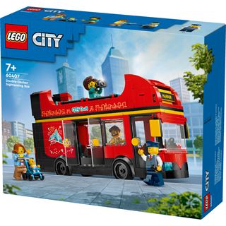 LEGO City 60407 Doppeldeckerbus, Fahrzeug-Spielzeug für Kinder