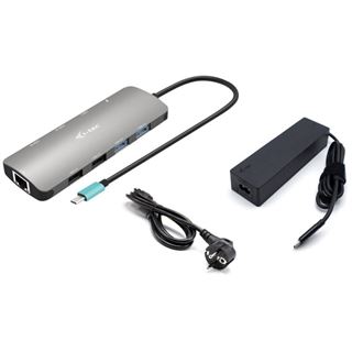 I-TEC USB-C Metal Nano Dock 2x HDMI 1x GLAN 2x USB 3.2 2x USB 2.0 1x