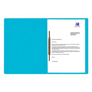 OXFORD Schnellhefter TOP FILE+ Karton hellblau DIN A4