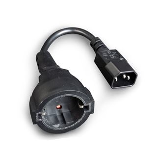 (&euro;46,00*/1m) 0.15m Gembird Stromkabel C14 Stecker auf