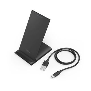 10 Watt hama QI-FC10S Induktive Ladestation schwarz 1,0 m