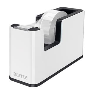 LEITZ Tischabroller WOW Duo Colour perlwei&szlig;/schwarz