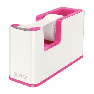 LEITZ Tischabroller WOW Duo Colour perlwei&szlig;/pink