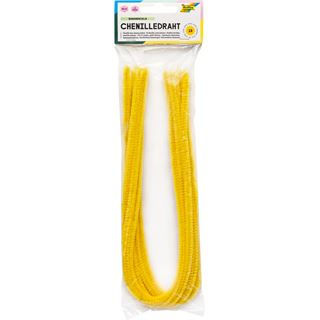 folia Pfeifenreiniger bananengelb Chenilledraht &Oslash; 8,0 mm 10 St.