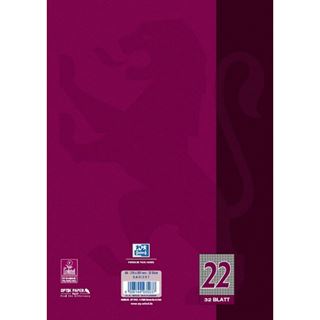 OXFORD Schulheft Lineatur 22 kariert DIN A4 ohne Rand, 32 Blatt