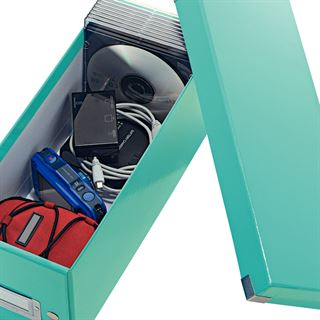 LEITZ CD-/DVD-Box Click & Store blau, 1 St.