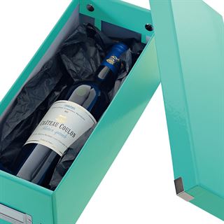 LEITZ CD-/DVD-Box Click & Store blau, 1 St.