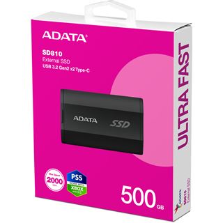 500GB ADATA SD810 schwarz Extern USB 3.2 (Typ-C) (SD810-500G-CBK)