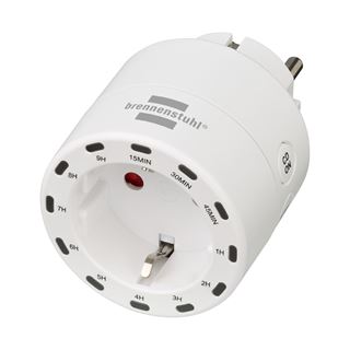 brennenstuhl DC 2013 Timer-Steckdose wei&szlig;