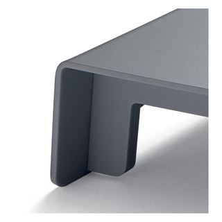 SIGEL Monitorst&auml;nder blanko Smartstyle silber/holzfarben