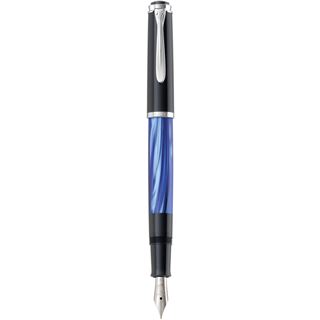 Pelikan Classic M 205 Kolbenf&uuml;ller blau-marmoriert F (fein)