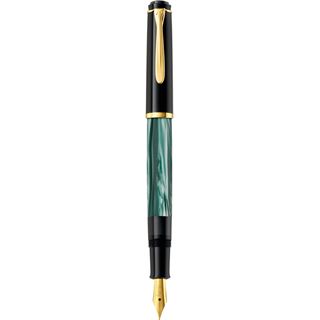 Pelikan Classic M200 Kolbenf&uuml;ller gr&uuml;n-marmoriert/gold F