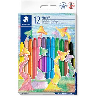 STAEDTLER Noris Club® 221 Wachsmalstifte farbsortiert, 12 St.