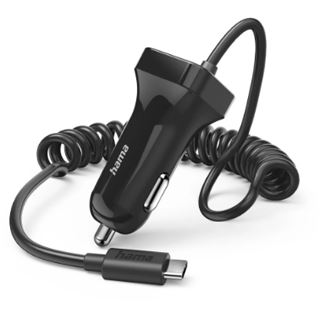 1.00m hama Kfz-Ladekabel schwarz , 12 Watt